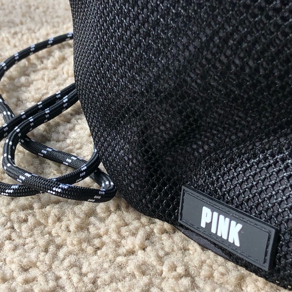 Pink black string bag - Picture 8 of 8